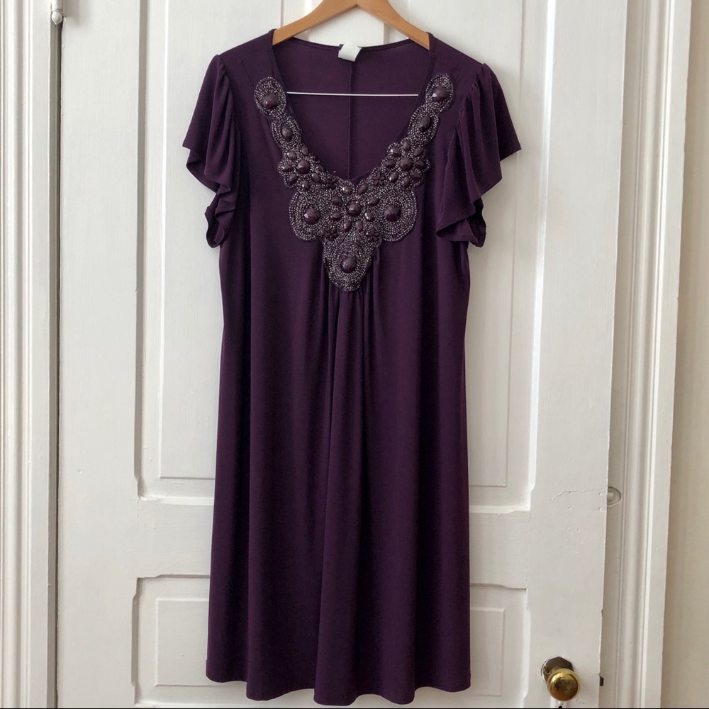 2xL eggplant sheath dress